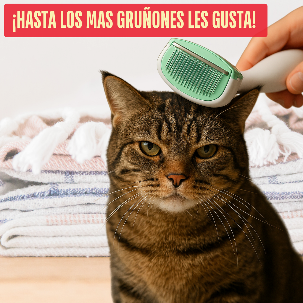 CEPILLO AUTOLIMPIANTE PARA MASCOTAS