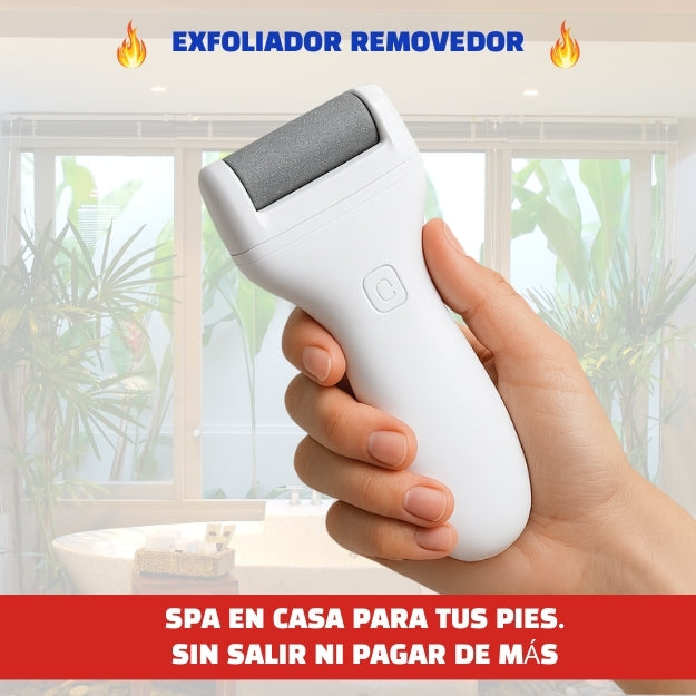 Dile Adiós a los Talones Agrietados – Exfoliador Recargable
