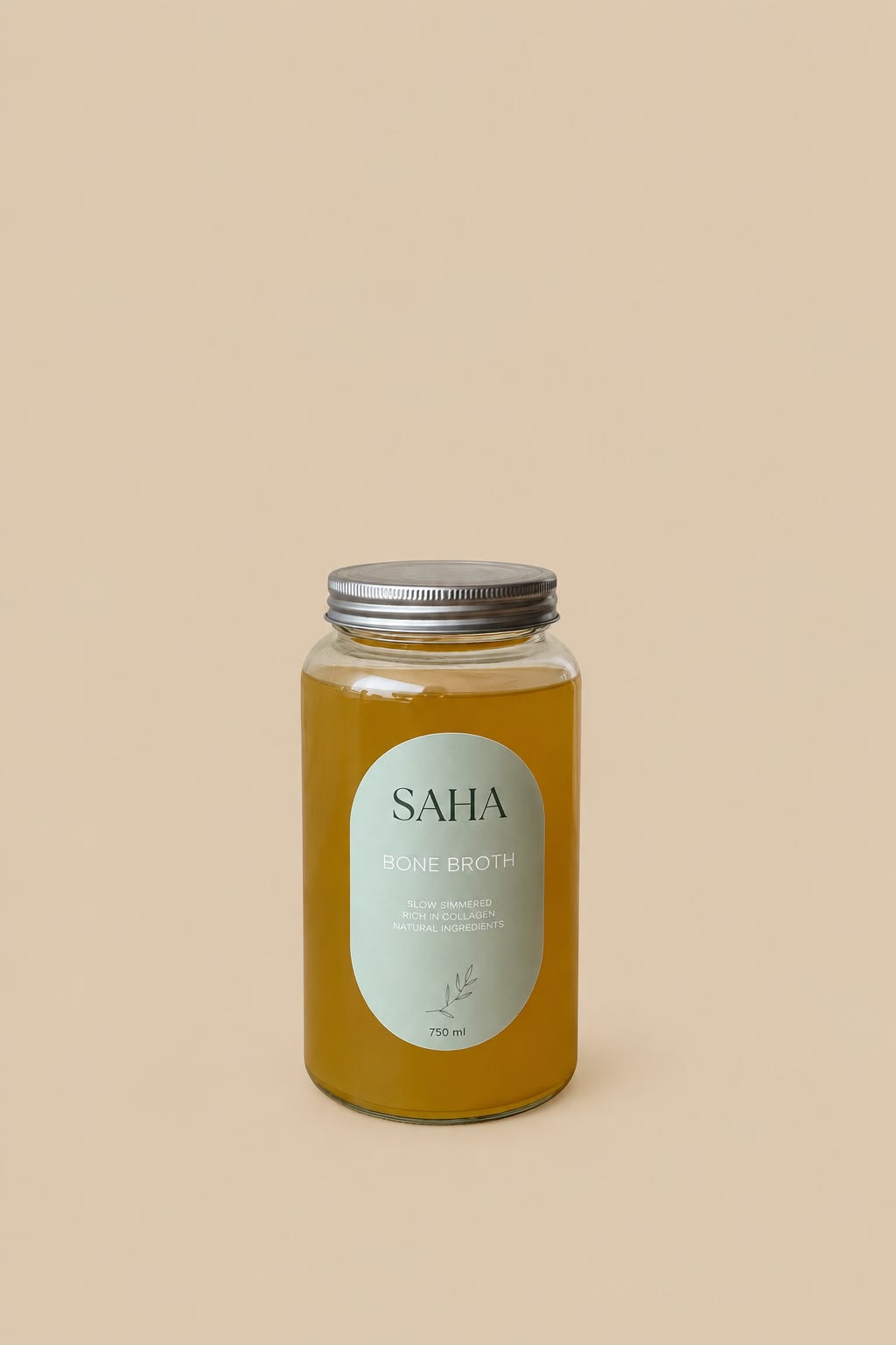 SAHA bone broth, 750 ml, slow-simmered